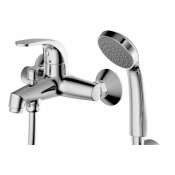 Смеситель для ванны с коротким изливом с аксессуарами Bravat Fit F6135188CP-B-RUS