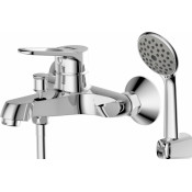 Смеситель для ванны c коротким изливом с аксессуарами Bravat Eco-D F693158C-B