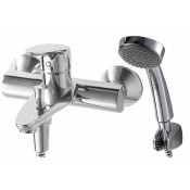 Смеситель для ванны с коротким изливом с аксессуарами Bravat Drop F64898C-B