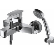 Смеситель для ванны с коротким изливом с аксессуарами Bravat Riffle F672106C-B