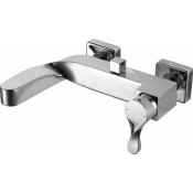 Смеситель для ванны c коротким изливом Bravat Wave F674108C-01