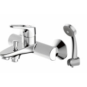 Смеситель для ванны с коротким изливом с аксессуарами Bravat Drop-D F648162C-B-RUS