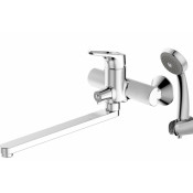 Смеситель для ванны с длинным изливом с аксессуарами Bravat Drop-D F648162C-LB-RUS