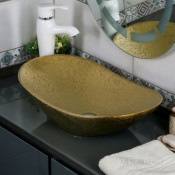 Раковина накладная Melana MLN- 7811ASJ золото