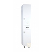 Пенал Bellezza Элеганс 35 с бельевой корзиной правый бежевый