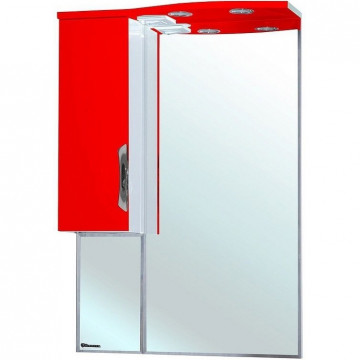 Зеркало-шкаф Bellezza Лагуна 65 с подсветкой левое красное