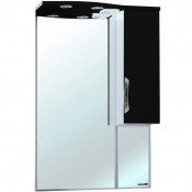 Зеркало-шкаф Bellezza Лагуна 65 с подсветкой правое черное