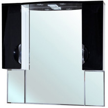 Зеркало-шкаф Bellezza Лагуна 105 с подсветкой черное