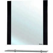 Зеркало с полкой Bellezza Рокко 70 черное