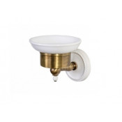 Мыльница настенная Devon&Devon Dorothy DOR401BR бронза/белый