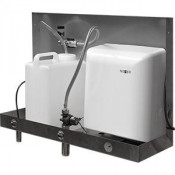 Встраиваемый блок со смесителем, дозатором мыла и сушкой для рук и зеркалом Nofer 12054.FTS