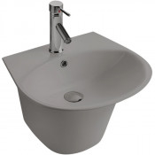 Раковина подвесная WeltWasser Telbach 006 MT-GR серый матовый