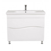 Тумба с раковиной напольная Аква Родос Альфа 100 белая