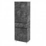 Пенал напольный Аква Родос Акцент 60 (R) серый мрамор