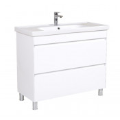 Тумба с раковиной напольная Аква Родос Валенсия 100 белая