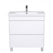 Тумба с раковиной напольная Аква Родос Валенсия 80 белая