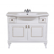 Тумба с раковиной напольная Аква Родос Беатриче 100 патина золото