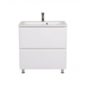 Тумба с раковиной напольная Аква Родос Акцент 80 белая