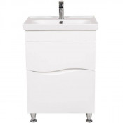 Тумба с раковиной напольная Аква Родос Альфа 60 белая
