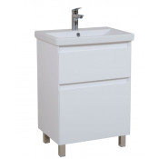 Тумба с раковиной напольная Аква Родос Элит 60 белая матовая