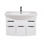 Тумба с раковиной подвесная Аква Родос Глория 90 белая