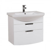 Тумба с раковиной подвесная Аква Родос Глория 75 белая