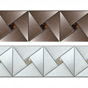 Декоративная вертикальная вставка Арт-мозаика на торцевую панель к ванне Радомир Парма-дона 1-232-0-0-0-035