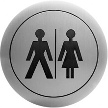 Табличка на дверь санузла для мужчин и женщин Nofer 16722.2.S