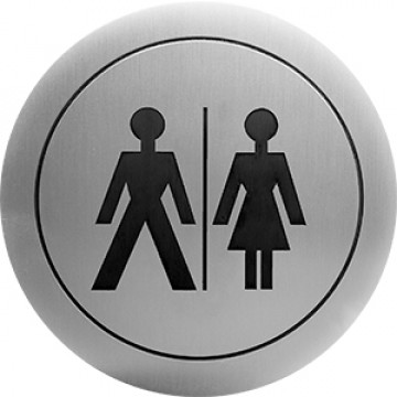 Табличка на дверь санузла для мужчин и женщин Nofer 16722.2.S