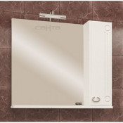 Зеркальный шкаф Санта Коралл 80 118002 с подсветкой, правый