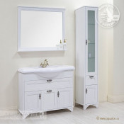 Тумба напольная Акватон ИДЕЛЬ 105 дуб белый 1A197801IDM70