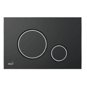 Кнопка управления для скрытых систем инсталляции, черный-мат/xром-глянец AlcaPlast M778