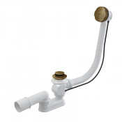 Сифон для ванны автомат комплект, бронза-антик AlcaPlast A55ANTIC-120