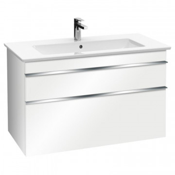 Тумба с раковиной Villeroy&Boch Venticello A925 01DH+4104 8LR1, белый глянец