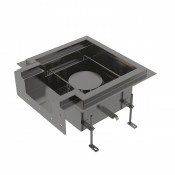 Промышленный сливной трап с коробчатым выпуском из нержавеющей стали AISI 316L AlcaPlast APR1-1251