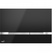 Клавиша смыва AlcaPlast Flat Color STRIPE-BLACK, черный