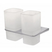 Двойной стеклянный стакан с настенным держателем AM.PM Inspire A50343464