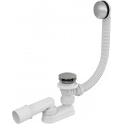 Сифон для ванны CLICK/CLACK, металл AlcaPlast A504KM-120