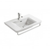 Раковина подвесная с полотенцедержателем Globo Relais белый RE080.BI*1+PL080CR