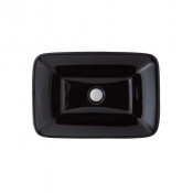 Раковина накладная Globo Relais черный с декором Marble А04 RE061.NE A04*0