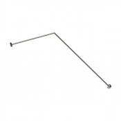 Карниз прямой Радомир для шторы на прямоугольную ванну 150х75 хром 1-12-2-0-0-982