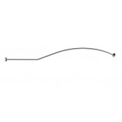 Карниз для шторы на ванну Радомир Миранда фронтальный хром 1-12-2-0-9-209