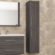 Шкаф-пенал подвесной Санта Венера 30 521004 дуб шале графит