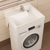 Раковина над стиральной машиной Санта Юпитер 60*9*50 900117 с кронштейнами