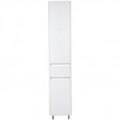 Шкаф-пенал Style Line Атлантика 35 Люкс Plus ЛС-00000694 с корзиной белый антискрейч