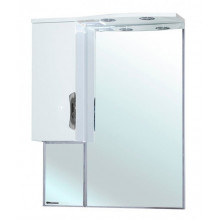 Зеркало-шкаф Bellezza Лагуна 65 с подсветкой белое левое