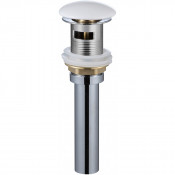 Донный клапан с переливом WeltWasser PP GL-WT белый глянец