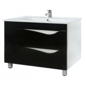 Тумба c раковиной Bellezza Эйфория 105 черная