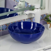 Раковина накладная Melana MLN-T4004-B1 синяя