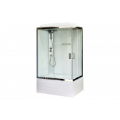 Душевая кабина Royal Bath RB 8100BP5-WT-CH (белое/прозрачное) левая